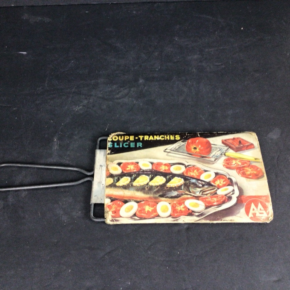 Vintage Metal Tomato Slicer with Handle